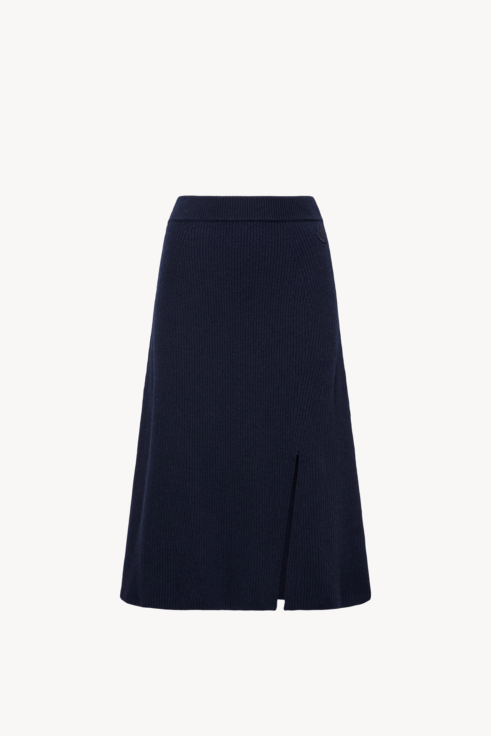 Wool & Cashmere Midi Skirt Women Dark Blue Moncler 2